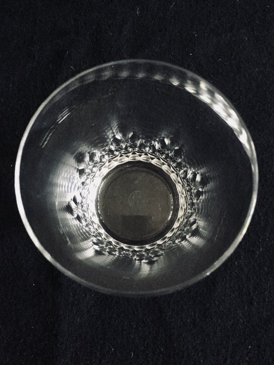 Lot de 12 verres à whisky en cristal Baccarat modèle Champigny