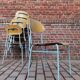 Lot de 4 chaises ecole tchécoslovaque 1950 1960