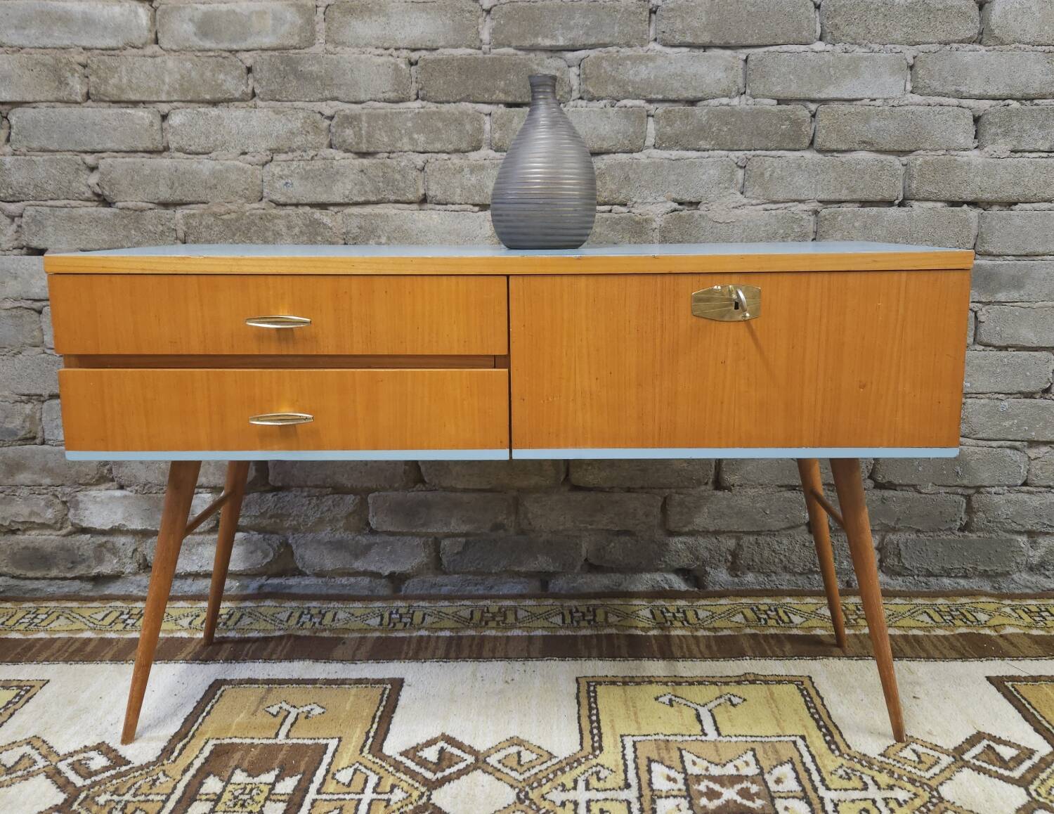 Small vintage Scandinavian furniture from the 1970s.