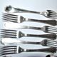 Ercuis ménagère trianon en métal argenté – set de 42 couverts de table ruban croisé