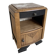 black Art Deco bedside table