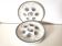 Plates, oyster dish, gray and white, Moulin des Loups ceramic