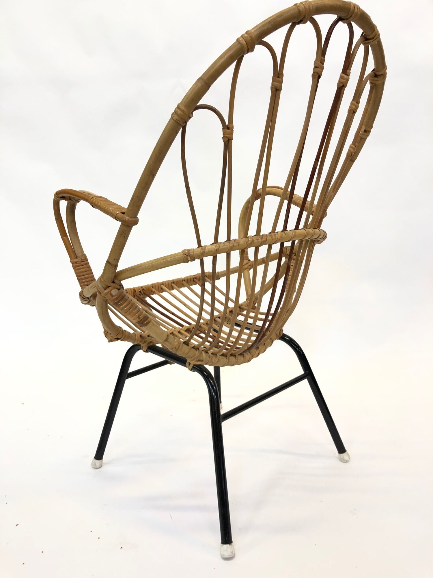 Vintage Dirk van Sliedregt for Rohe Noordwolde Rotan chair