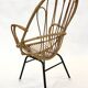 Vintage Dirk van Sliedregt for Rohe Noordwolde Rotan chair