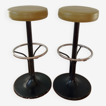 Pair of 60s tulip foot bar stools