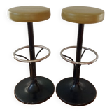 Pair of 60s tulip foot bar stools
