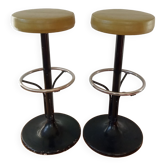 Pair of 60s tulip foot bar stools