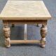 Art Deco monastery dining table, extendable, stripped in solid oak 230.