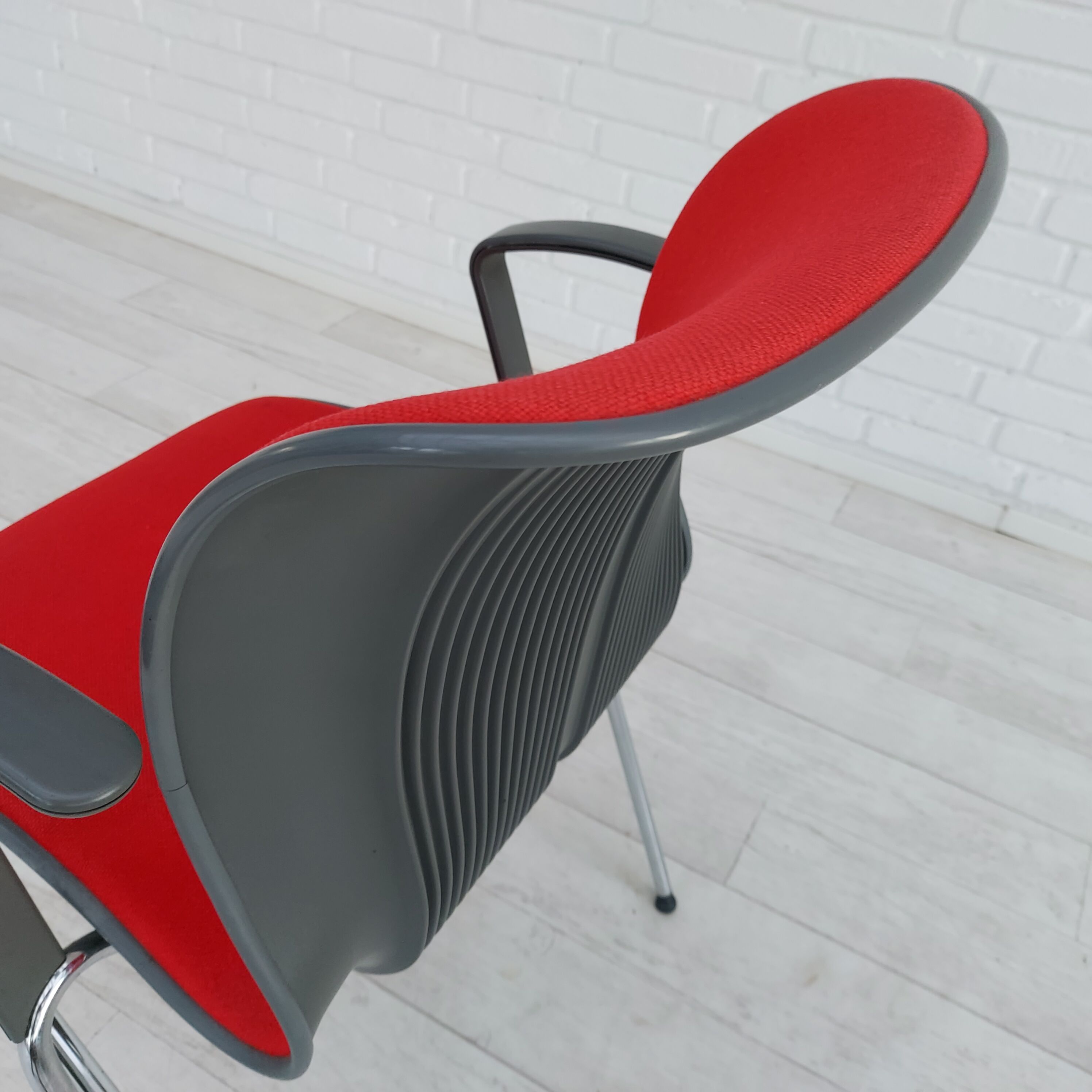 90s, Danish design by Alfred Homann, set of six "Ensemble" chairs, original condition