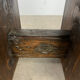 Tabouret brutaliste en bois massif style chalet