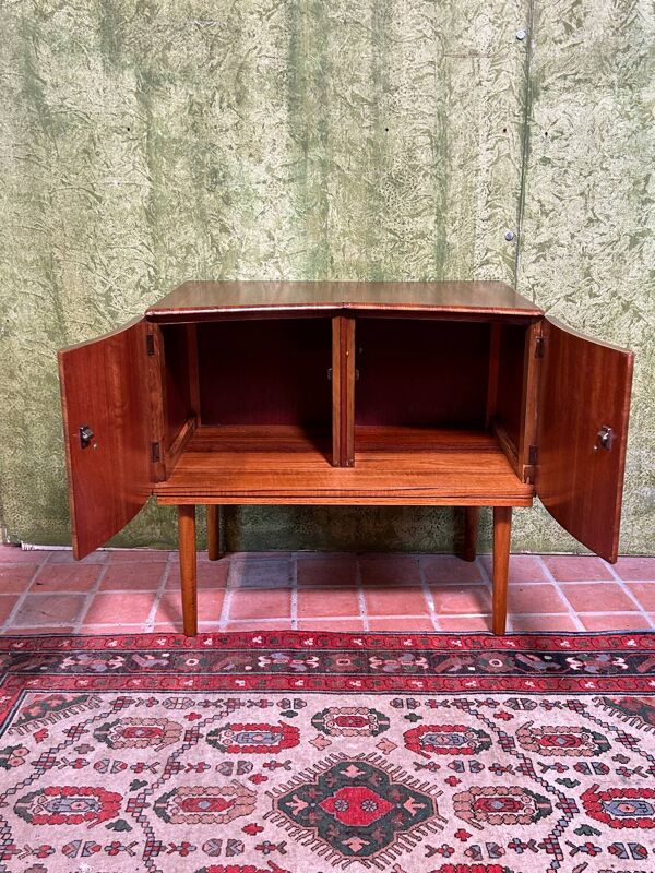 Petit meuble vintage rétro vintage en teck 1960