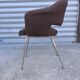 Fauteuil conférence en tweed 1970