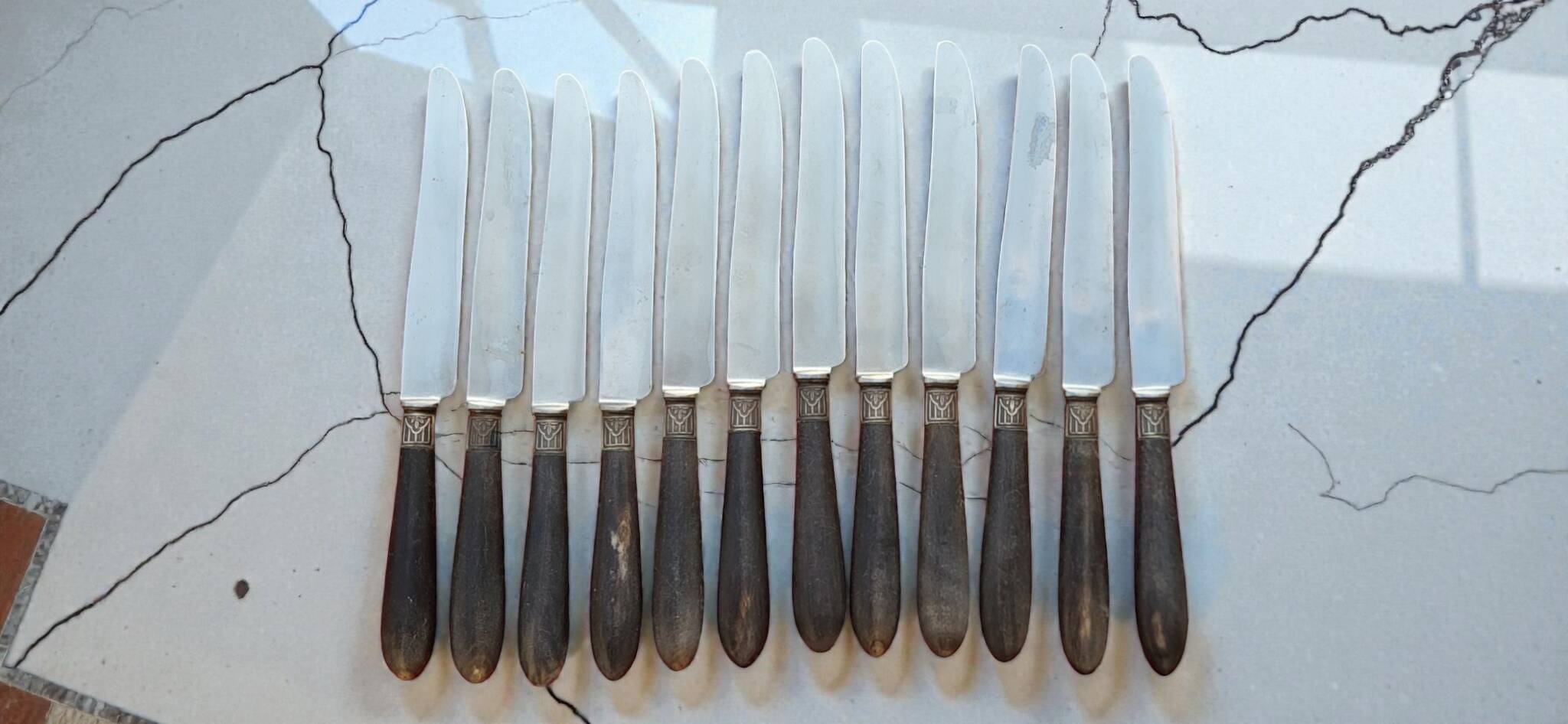 12 Bourgade / Thiers table knives