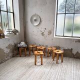 Set of 6 Olof Ottelin stools, Finland 1950.