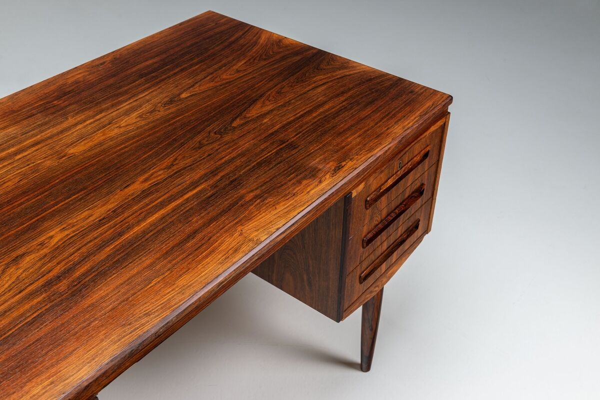 J. Svendstrup writing desk in rosewood A.P. Mobler Denmark 1960
