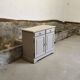 Gray pine sideboard