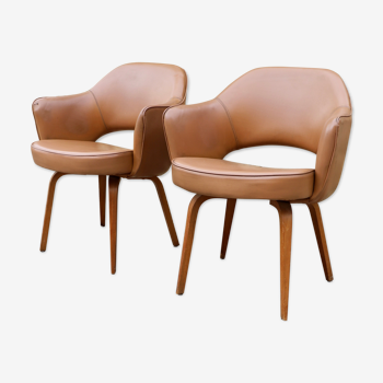 Paire de fauteuils  "conférence" de Eero Saarinen pour Knoll 1950