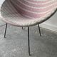 Vintage Mid-Century woven Sputnik  bucket chair