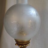 Bronze globe lamp