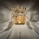 Palazzo Ice Glass Wall Lamp by J.T. Kalmar