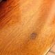 Varnished wooden sideboard with glass storage / vintage 60s-70s