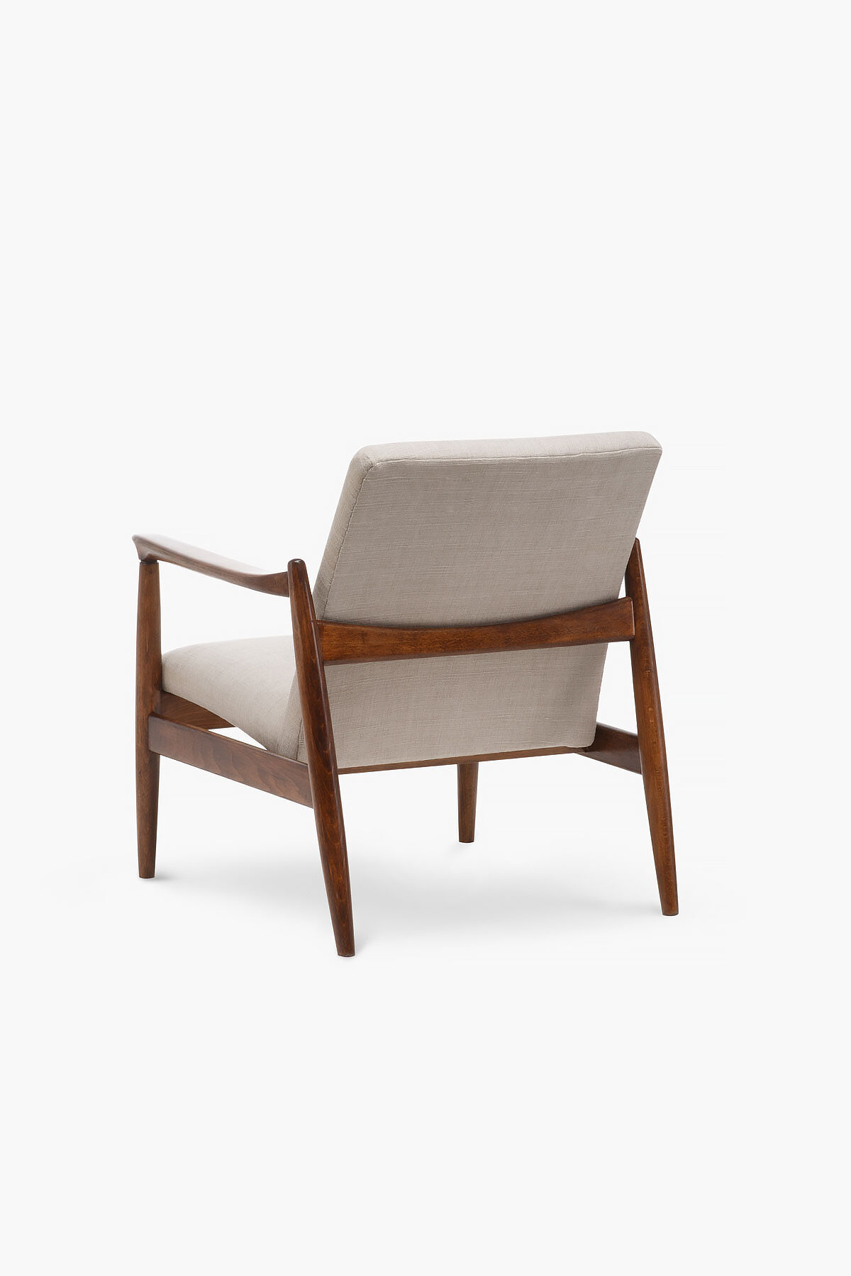 Set of 2 GFM-64 armchairs with footstool