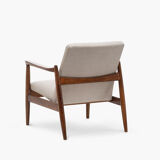 Set of 2 GFM-64 armchairs with footstool