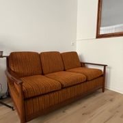 Scandinavian convertible sofa in teak by Grete Jalk, 1960s.