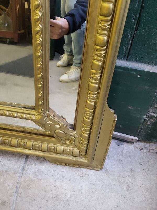 Large framed mirror from the 19th century