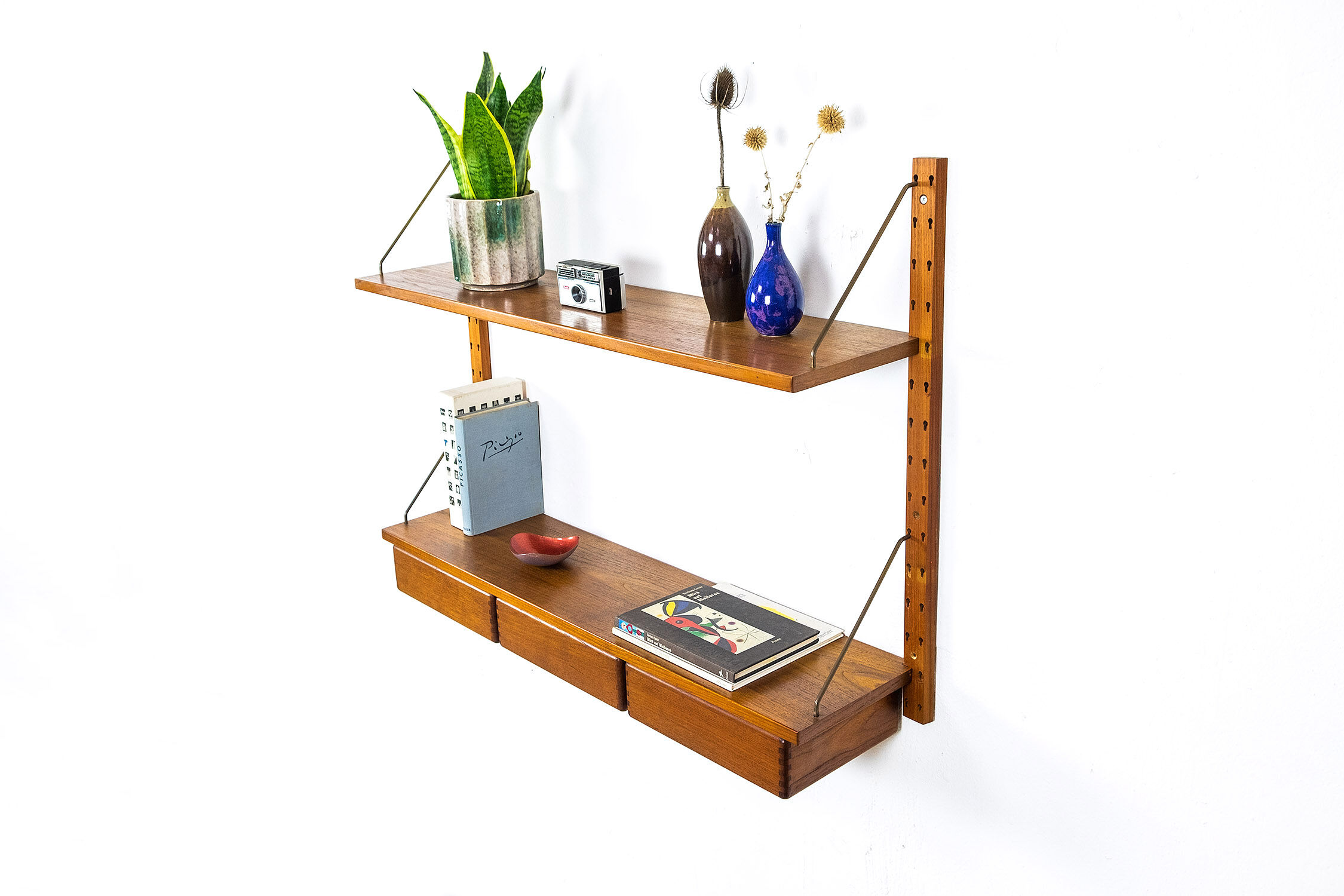 Wall Shelf with drawers by Sven Ellekaer for Albert Hansen, 1950s