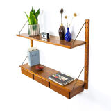 Wall Shelf with drawers by Sven Ellekaer for Albert Hansen, 1950s