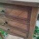 Antique Louis XVI style marquetry bedside table