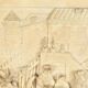 Bas-Relief Painting in Petrified Limestone, signed CF.Becker – Late 19th century