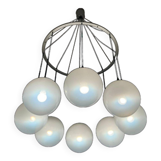 Large morning dew chandelier by Raak, Netherlands 1970s