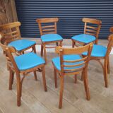 6 vintage bistro chairs