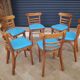 6 vintage bistro chairs