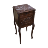 Louis XV style bedside table Walnut beginning 20 eme