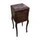 Louis XV style bedside table Walnut beginning 20 eme