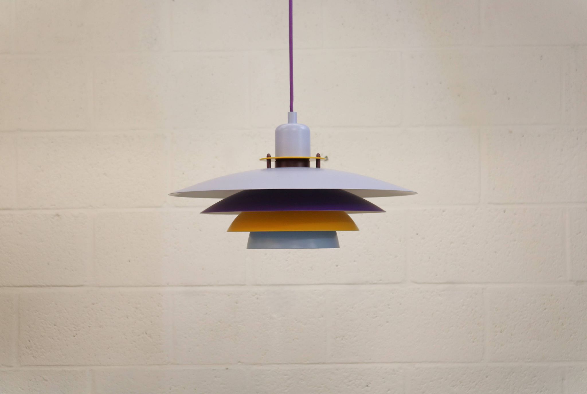 Colorful Danish Pendant Lamp by Belid – 1980s
