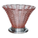 Art Deco cornucopia vase, centrepiece, bowl - blown glass & chrome 1930