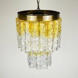 Murano glass chandelier Tronchi by Venini, Italy, 1960s