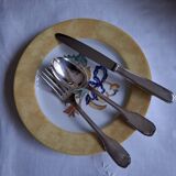 8 plates 21 cm Borghese porcelain Bernardaud Limoges