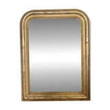 Louis-Philippe mirror gilded with gold leaf