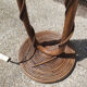 Floor lamp two lights, asymmetrical, bamboo and rattan, vintage, 70s