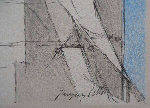 Jacques villon : le lecteur - lithographie originale signée