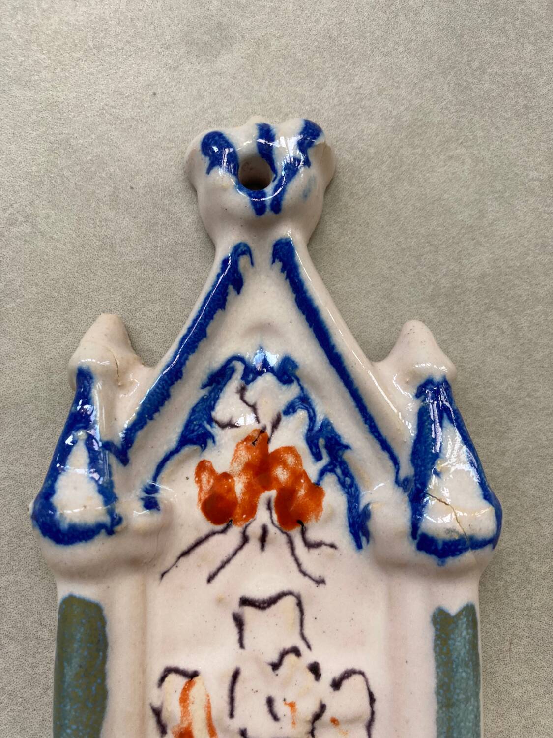 Polychrome font 19th century Martres Tolosanes