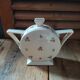 Sucrier en porcelaine fleurs rose