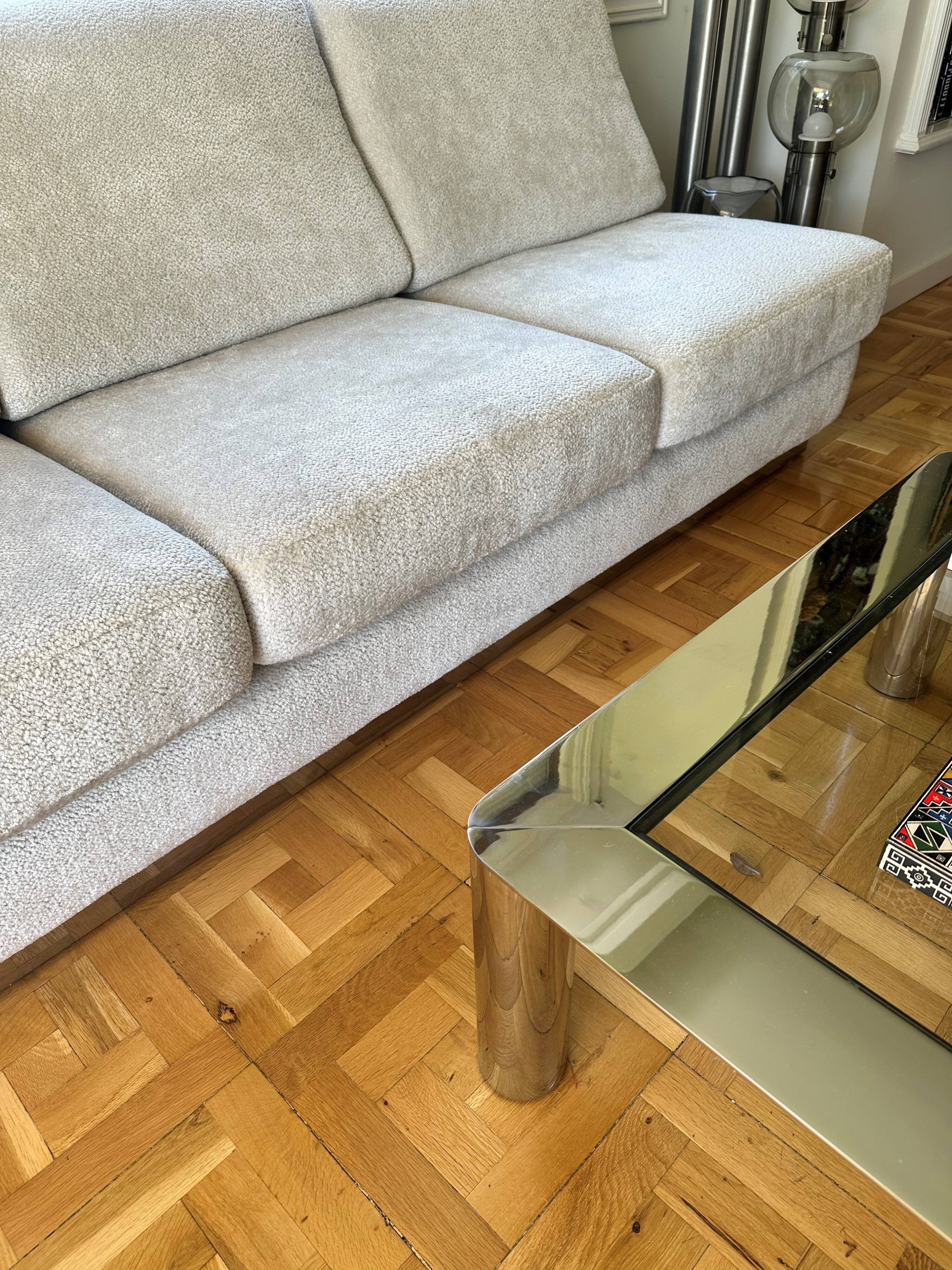 Sofa set + 2 Jacques Charpentier armchairs