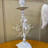 Candlestick brass cherub cherub XIXth