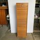 Oak curtained filing cabinet storage furniture 1950
